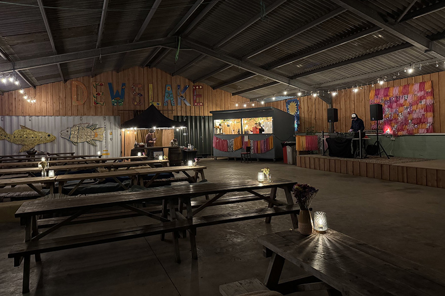 Dewslake Farm barn interior